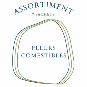 assortiment fleurs comestibles