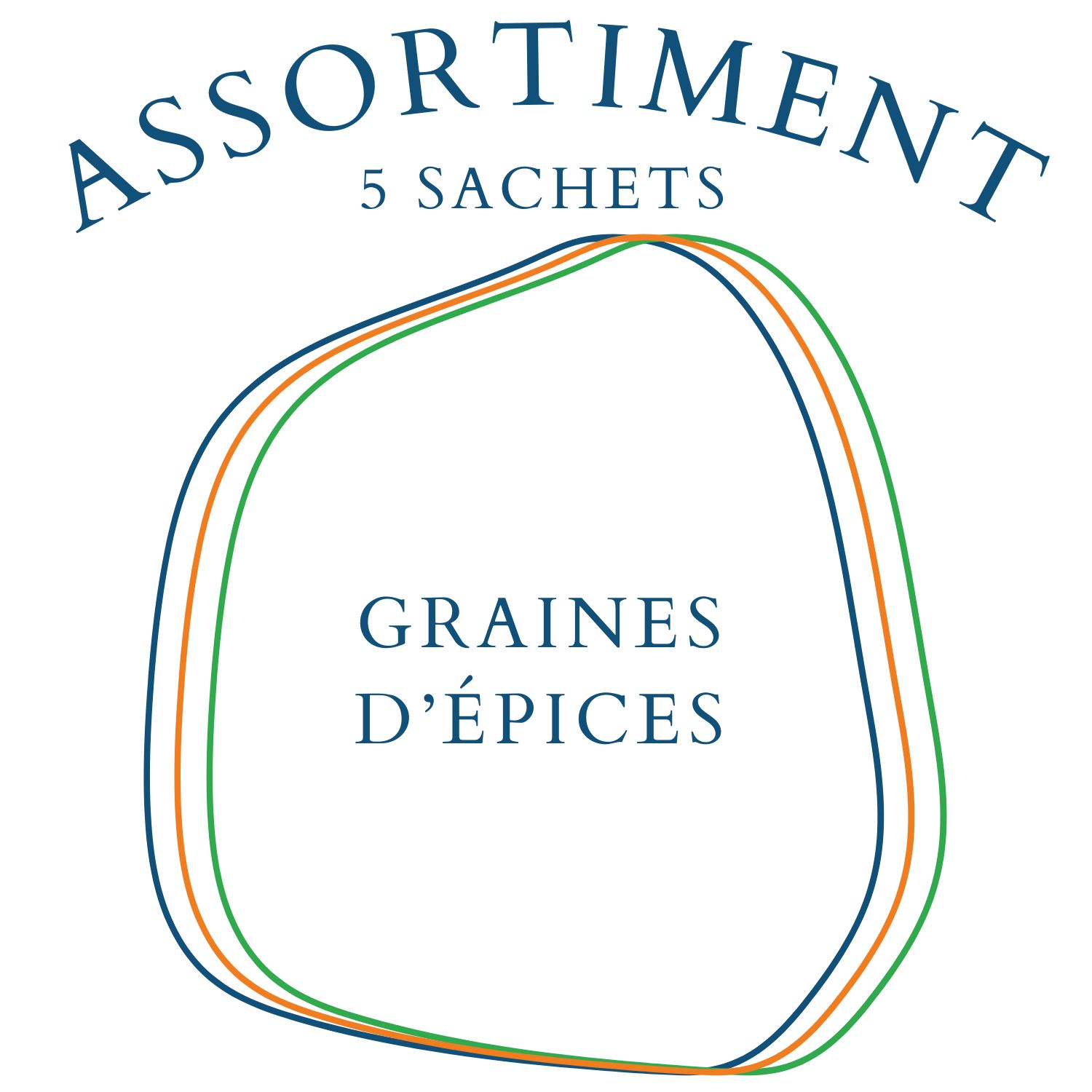 GRAINES DEPICES 5 SACHETS assortiment graines d'épices