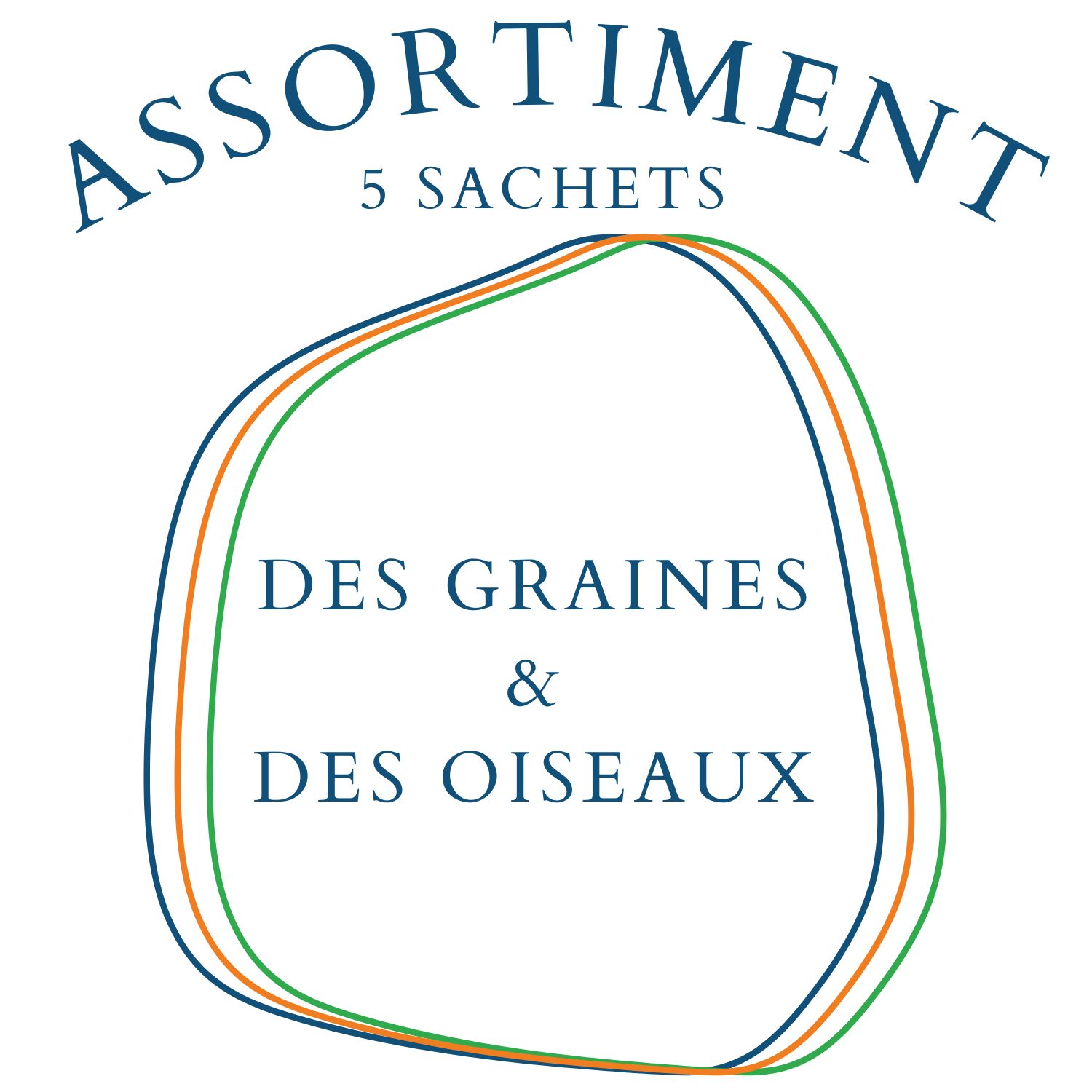 des graines et des oiseaux 5 SACHETS Assortiment des Graines & des Oiseaux